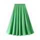 thumbnail image 3 of Gibobby faldas para niña Falda plisada para mujer Primavera y verano Cintura elástica Falda larga delgada Línea A(Verde， Talla única), 3 of 5