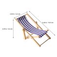 thumbnail image 2 of FUTUREORYY 5Pcs Portable Folding Chair Mini Beach Chair For Outdoor Simulation Fairy Garden Accessory With Wood, 2 of 8