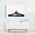 thumbnail image 2 of Mount Washington Oregon - Oregon Photography Mountain Snow Landscape Black and White Nature Minimalist Scenic White Framed Wall Art Print 24 x 36 inches, 2 of 3