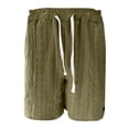 thumbnail image 6 of Mens Lounge Shorts Summer Elastic Waist Textured Relaxed Fit Straight Leg Knee Length Casual Shorts with Pockets, 6 of 6