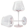 thumbnail image 2 of VENTRAY Home French Style Pink Crystal Wine Glasses, 2 of 3