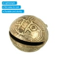 thumbnail image 4 of Uxcell Vintage Copper Bells, Mini Craft Jingle Bells 1.9" Metal Hanging Bells Bronze 1Pack, 4 of 6