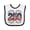 White and Black, variant on Inktastic 250 Patriotic July 4th Boys or Girls Baby Bib