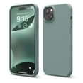 thumbnail image 1 of Funda Elago Liquid Silicone para iPhone 15 Plus, color verde medianoche, 1 of 6