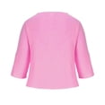 thumbnail image 5 of Odeerbi Shirts for Women Oversized T-Shirts Long Sleeve Fashion Casual Solid Color Round Neck Loose Top Blouse Hot Pink, 5 of 8