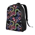 thumbnail image 2 of Disketp Snake And Flower Mochila Unisex de Apertura Lateral Completa, Mochila para Laptop para Escuela, Trabajo y Viajes, 2 of 8