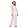 thumbnail image 2 of Casual Nights Women's Flannel Long Sleeve Button Down Pajama Set, 2 of 5