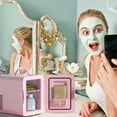 thumbnail image 3 of Patiojoy 4L Compact Refrigerator Portable Cooler Warmer Makeup Skincare Fridge Pink, 3 of 7