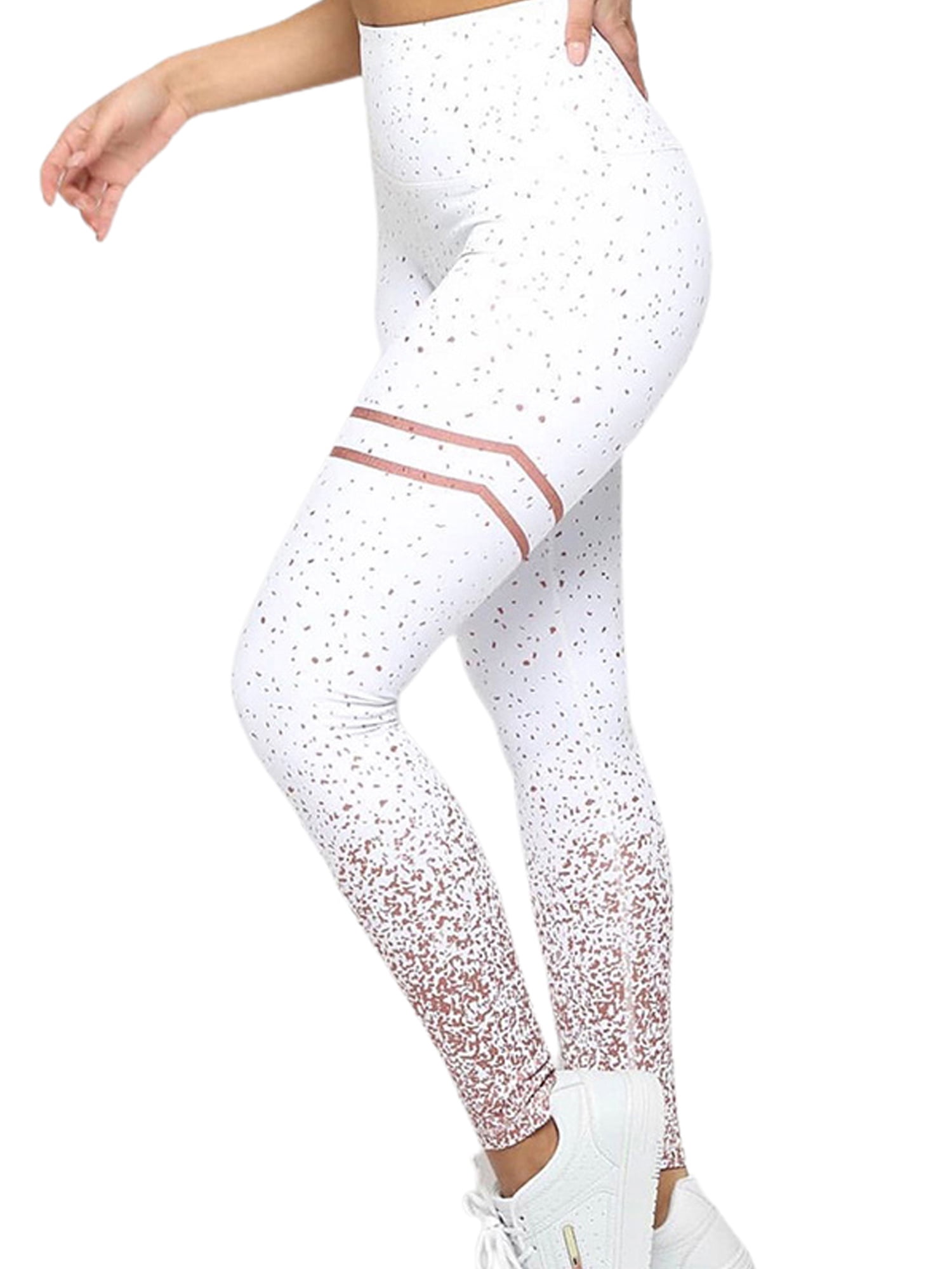 Details about   Women Leggings Yoga Pants Printed Sports Gym Fitness Trousers High Waist Bottom 