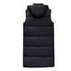 thumbnail image 2 of Gibobby Chaleco columbia mujer largo, Chalecos reversibles de forro polar para mujer, chaquetas sin mangas, chamarra con capucha para mujer, de otoño con bolsillos(Negro,XG), 2 of 5