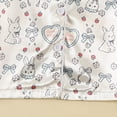 thumbnail image 4 of JUMEYU Baby Girl Summer Pajamas Girls Pajamas Short Sleeve Pjs Toddler Summer Sleepwear Sets 12 18 Months (Beige,12-18 Months), 4 of 6