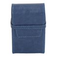 thumbnail image 1 of Boîte à cigarettes en cuir PU, capacité de 20 cigarettes, résistante à la pression, étui portable pour femmes et hommes, bleu, 1 of 4