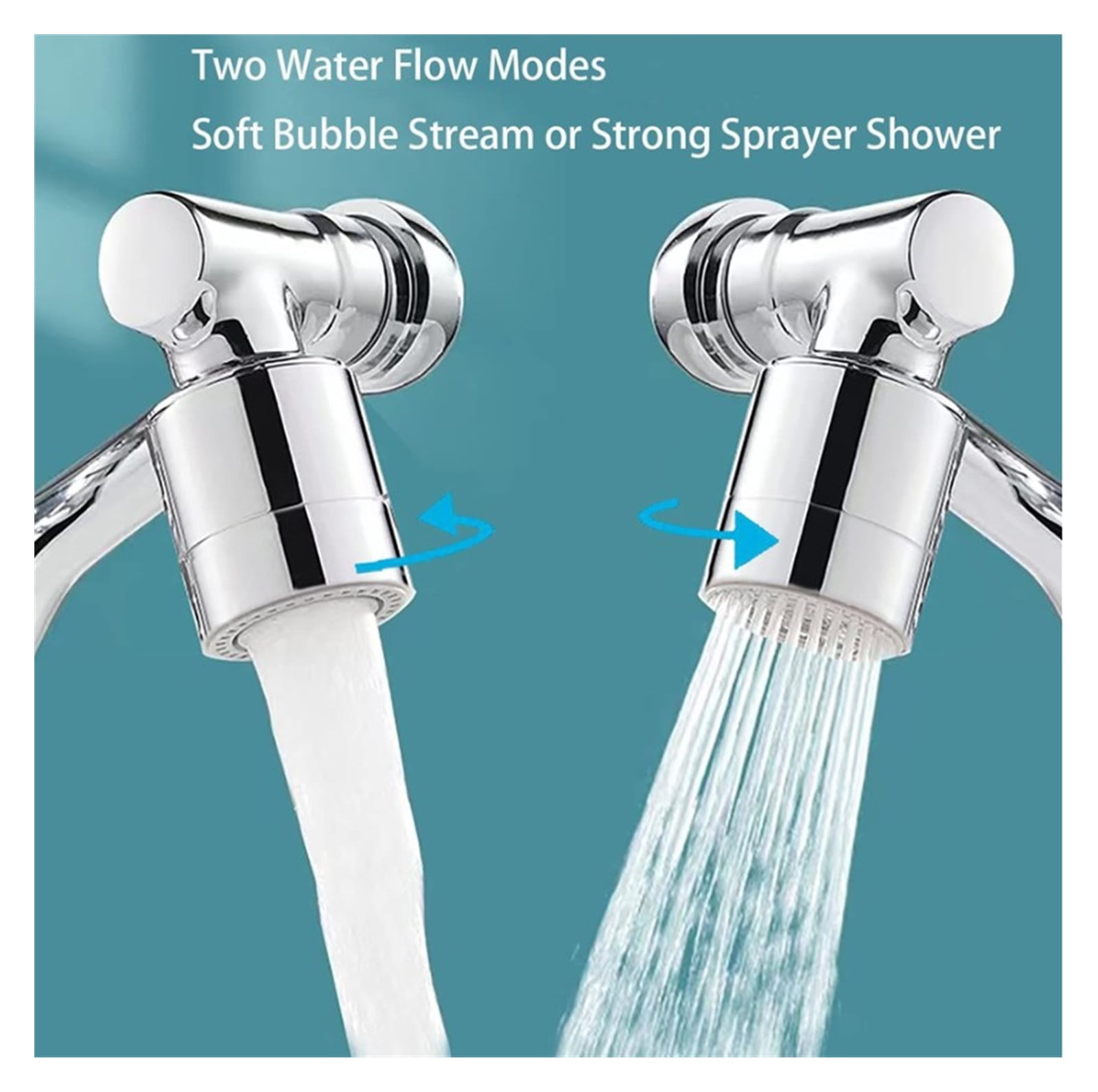 720 Degrees Kitchen Sink Faucet Aerator Universal Splash Filter Faucet Spray Head Movable Kitchen Tap Water Saving Nozzle Sprayer ,Water Saving