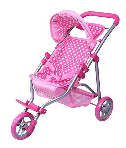 badger basket three wheel doll jogging stroller