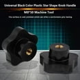 thumbnail image 1 of Star Shape Knob  Tractor Knob 5pcs Universal Black Color Plastic Star Shape Knob Handle M8 For Machine Tool, 1 of 8
