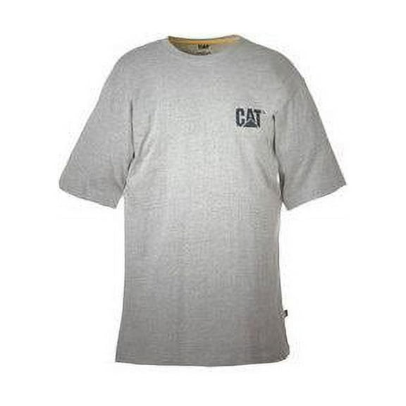 Caterpillar Mens Trademark T-Shirt Regular and Big Tall Sizes XX-Large Heather Grey
