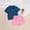 Blue, variant on ZEHJUHAN Baby Boy Back to School Set Apple Embroidery Short Sleeve Lapel T-shirt Striped Shorts Outfit Blue,4Y