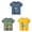 Blue 1PCS & Yellow 1PCS & Green 1PCS, variant on LUOGENLI Boys Shirts Size 6/7 Toddler Kids Baby Boys Girls Cartoon Cars Short Sleeve Crewneck T Shirts Tops Tee Clothes for Children Boys Shirts Size 14-16 Youth Boys Shirts Size 7 Bright 2 Pack 130