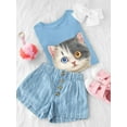 thumbnail image 3 of Two Cats With Two Eye Colors T-Shirt Toddler -Kayomi Harai Designs,  3 Toddler, 3 of 4