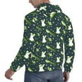 thumbnail image 6 of Lsque Green Frogs Pattern Casual Men's Hoodie,Hooded Sweatshirt with Kangaroo Pocket,Pullover Hoodie-4X-Large, 6 of 7