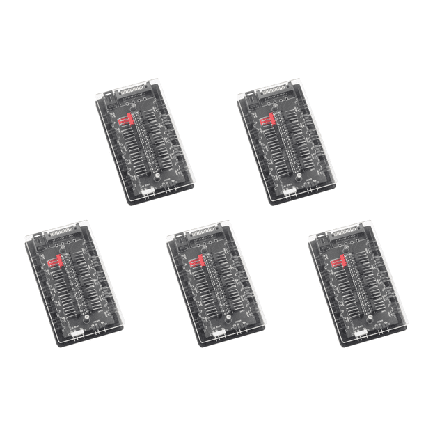 Concentrador Ventilador Refrigeración 3 en 1 5V Pines ARGB Alimentación SATA Dual Magnética 10 Vías para Carcasa PC