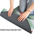 thumbnail image 3 of Colorful Geometric Chevron Pattern Hot Yoga Mat Towel Non Slip for Hot Yoga - Quick-Drying Yoga Mat Cover with 4 Corner Pockets with Travel Bag - Hot Yoga Towel Non Slip 70"x26", 3 of 6