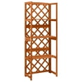 thumbnail image 1 of vidaXL Trellis with Shelves 55x30x140 cm Solid Fir Wood, 1 of 4