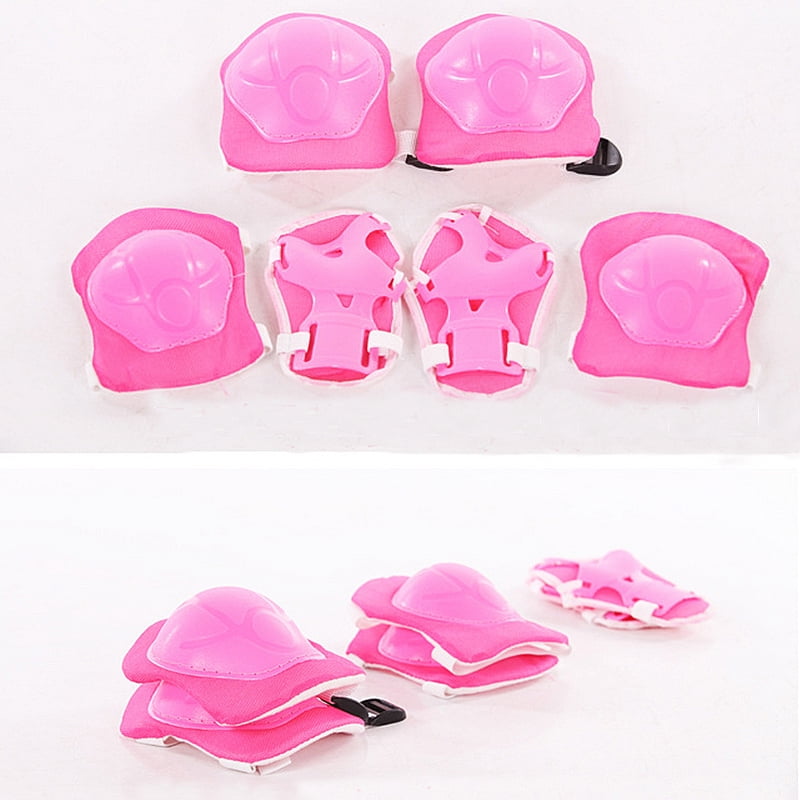 6pc Kids Teens Elbow Knee Wrist Protective Guard Safety Skate Bike Gear Pads