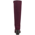 thumbnail image 3 of GIANI BERNINI Womens Burgundy Slip Resistant Goring Adonnys Round Toe Block Heel Zip-Up Heeled Boots 8 M, 3 of 3