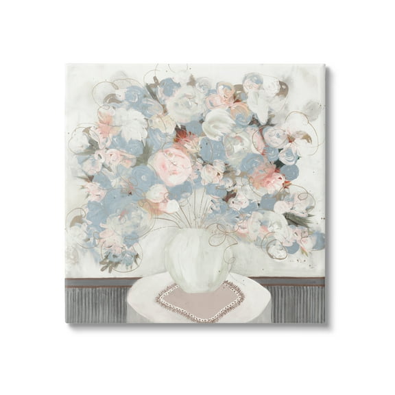 Stupell Industries Soft Floral Bouquet Abstract Scribble Blooms Arrangement Painting Gallery Wrapped Canvas Print Wall Art, Design by Ruth Fromstein
