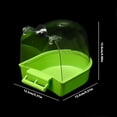 thumbnail image 4 of Bird Bath Box for Cage, Plastic Hanging Shower Bather for Parakeet Parrot, Easy Clean Pet Bird Hygiene Tool, 4 of 7