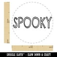 thumbnail image 2 of Spooky Halloween Fun Text Self-Inking Rubber Stamp Ink Stamper - Black Ink - Medium 1 Inch, 2 of 7