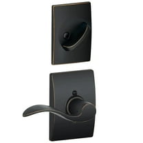 Schlage F94-Acc-Cen-Rh Accent Right Handed One-Sided Dummy Interior Pack - Bronze