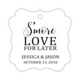 thumbnail image 1 of Darling Souvenir S'More Love pour Plus Tard Tag Faveur Personnalisée Fancy Hang Tags -Blanc-50 Tags, 1 of 1