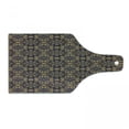 thumbnail image 1 of Mandala Cutting Board, Eastern Revival Curlicues Leaves and Rich Flora, Decorative Tempered Glass Cutting and Serving Board, Wine Bottle Shape, Earth Yellow Indigo, by Ambesonne, 1 of 1