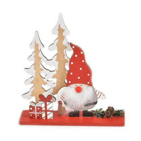 Naiovety Decoración navideña de en forma de Papá Noel, decoraciones para el hogar, artesanía, decoración de escritorio, regalo, adorno para Kits de decoración para fiestas Rojo Naiovety HA069357-01