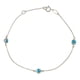 thumbnail image 1 of Pulsera Turca Imperial Jewelry De Ojitos de 10 Quilates 0.6mm 18 Cm, 1 of 4