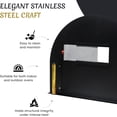 thumbnail image 6 of FEBTECH 25” x 20” Pizza Oven Door - Stainless Steel Outdoor Brick Oven Door - Brick Pizza Oven Door W/Viewing Window, 6 of 8