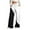 Black, variant on CaiJunJia Women's Wide Leg Sweatpants Drawstring Baggy Sweatpants High Waisted Casual Trousers Jogger Pant