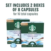 Nespresso Bundle, Vertuo Pop Machine and Starbucks Iced Double Espresso Capsules, 16 Pods