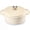 Beige, variant on SHOUFTW 6 Quart Enamel Cast Iron Dutch Oven with Moisture-Sealing Lid for Bread Baking Braising & Slow Cooking, Dual Handles, Oven Safe, Beige