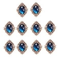 thumbnail image 2 of 30 piezas de botones traseros planos Zulema para manualidades decoración de vestidos Azul oscuro, 2 of 8