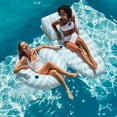 thumbnail image 2 of Float Life by Funboy Blue Twist Sun Lounger Pool Float, 65'' Long w/ Ergonomic Backrest, 2 of 6