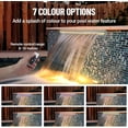 thumbnail image 2 of QinaQin Stainless Steel Outdoor Wall Fountain with LED Strip Light and Remote Control for Pond or Patio, 2 of 8