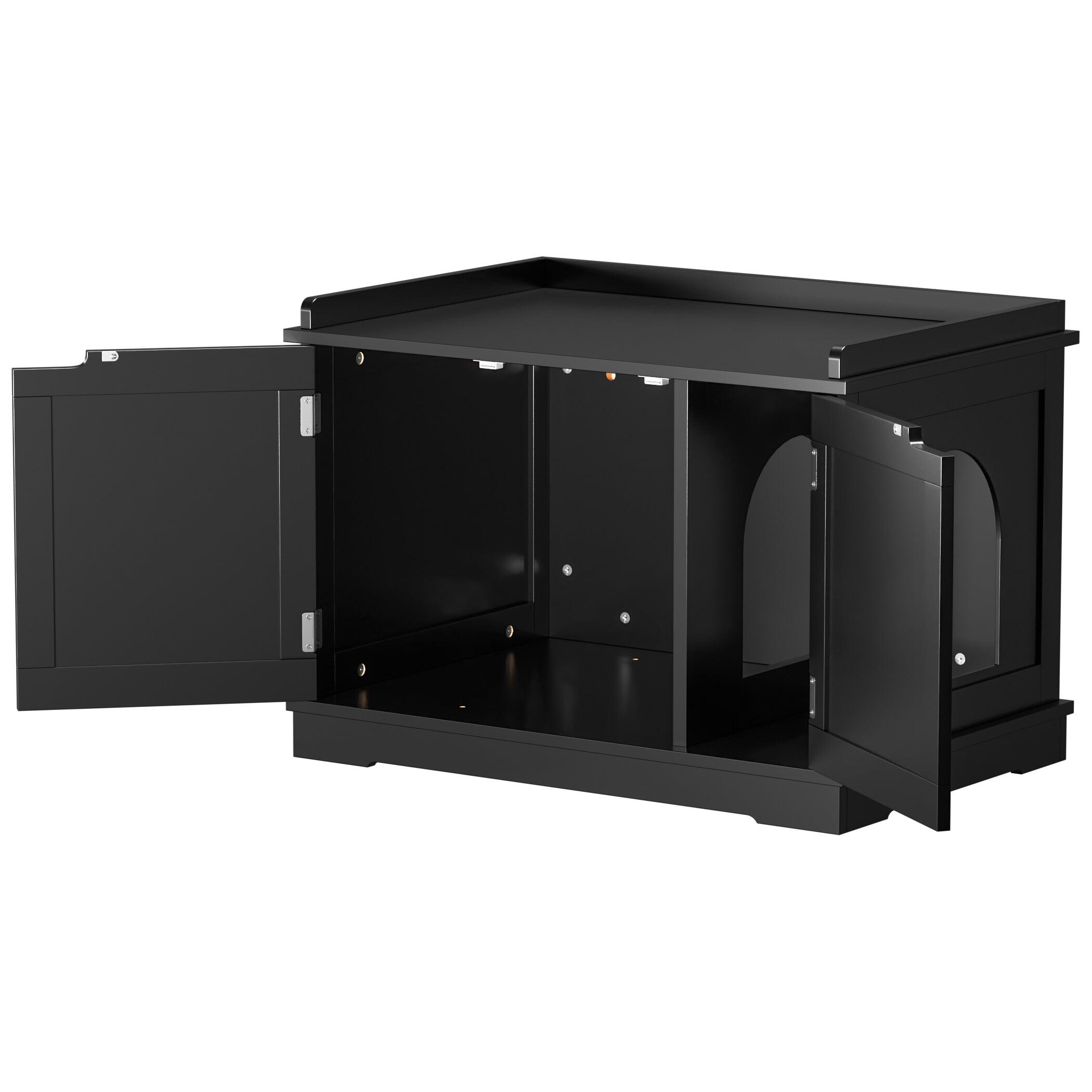 ZENY Double Door Hidden Cat Litter Box Enclosure Storage ZENY Double Door Hidden Cat Litter Box Enclosure Storage
