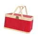 thumbnail image 4 of Cesta de picnic para decoración de fiestas, portátil, tejida, para pan, regalo, embalaje de refrigerio Rojo, 4 of 8