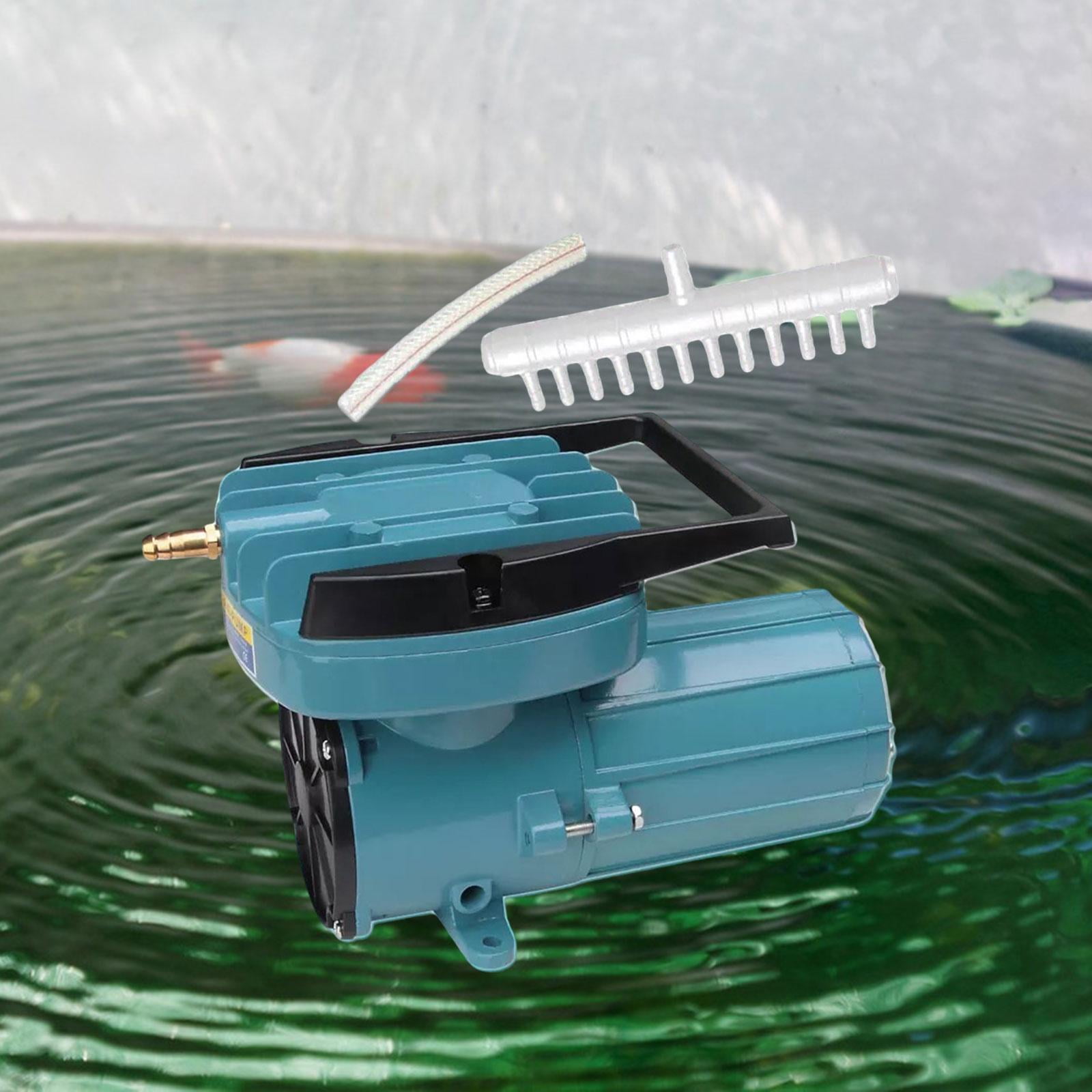 TOOYFUL Aquarium Air Pump DC 12V Pump Tool Accessory Pond Aerator Metal Pump for Outdoor Pond Hydroponics 255x140x165mm