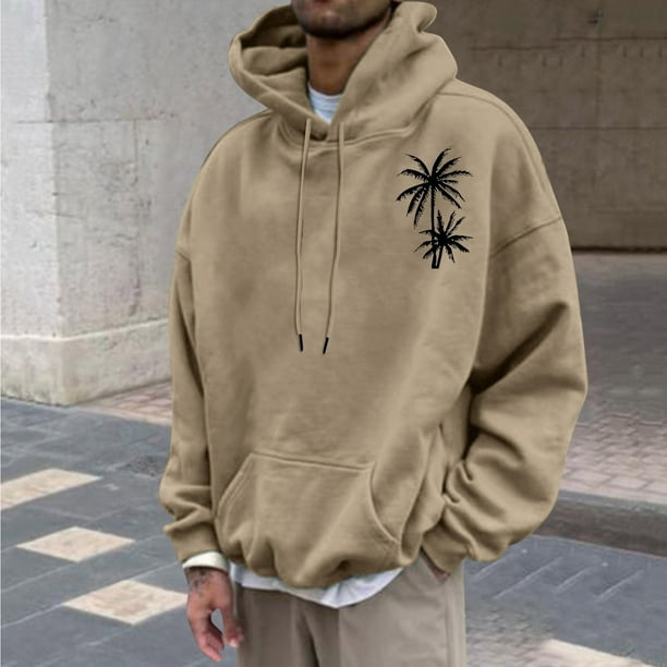 Sudadera con capucha para hombre, sudadera con capucha con letras estampadas, jersey de manga larga, sudadera con capucha para hombre, abrigo de poliéster