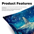 thumbnail image 2 of Starry Shark Stunning Velvet Throw Pillow Covers with Unique Patterns - Set of 2, 16x16, 18x18, 20x20 Inches for Home Decor and Gifting, 2 of 6