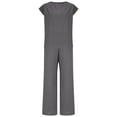 thumbnail image 4 of Wensltd Women's Summer Outfits Beach Vaction Wide Leg Pants Suit, 4 of 6